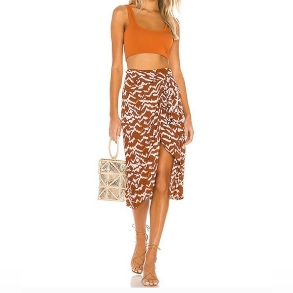 Revolve Cleobella Barbados Wrap Skirt - Picture 1 of 8